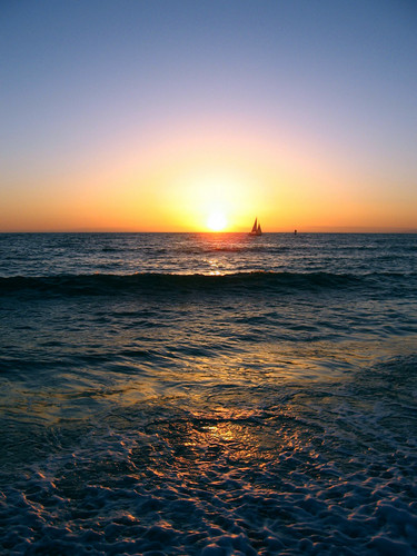 california beaches at sunset. Sunset at Redondo Beach